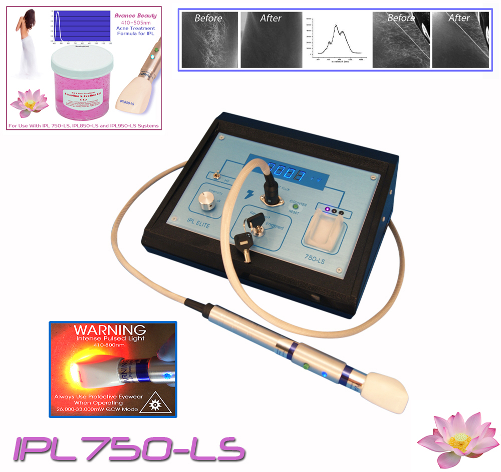 IPL750-LS Acne Treatment Filtering Gel Kit 400-505nm with Beauty Treatment Machine, System, Device.