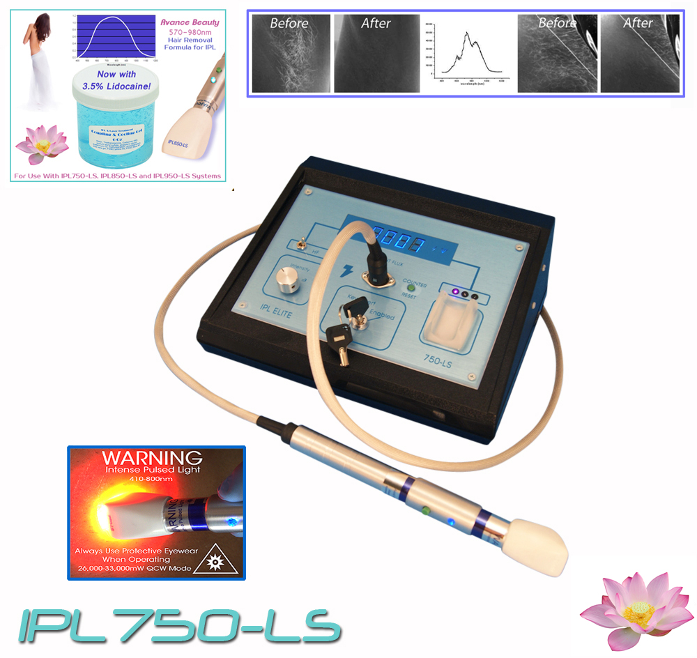 IPL750-LS Permanent Hair Removal 570-980nm Beauty Treatment Equipment, Machine, System, Device.  642057128483