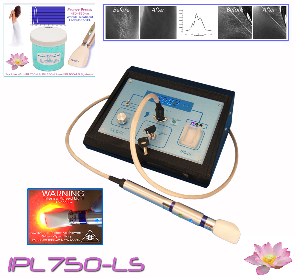 IPL750-LS Wrinkle Treatment Gel Kit 450-530nm with Beauty Treatment Machine, System, Device.  642057128681