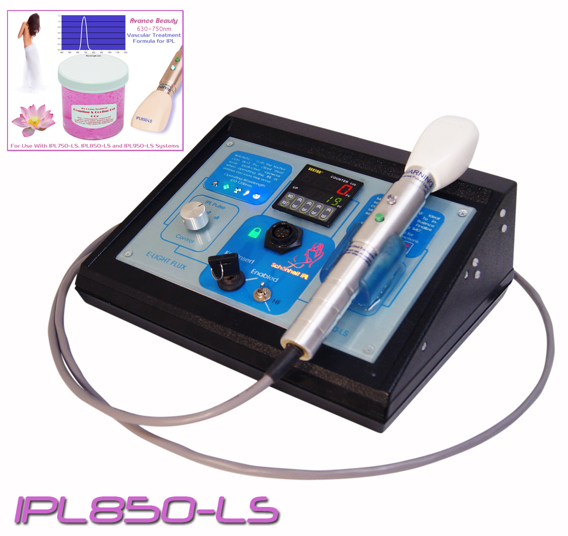 IPL850-LS Vascular Vein Gel Kit 630-750nm with Beauty Treatment Machine, System, Device.  642057128582