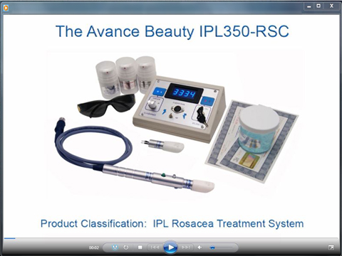 IPL350-RSC Rosacea Treatment Equipment Demonstration Video Download Thumbnail