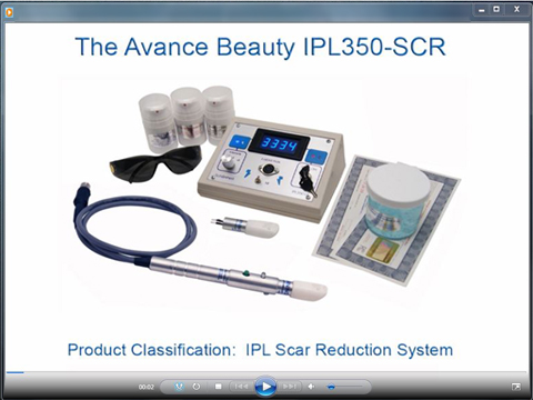 IPL350-SCR Stretchmark & Scar Reduction Treatment Equipment Demonstration Video Download Thumbnail